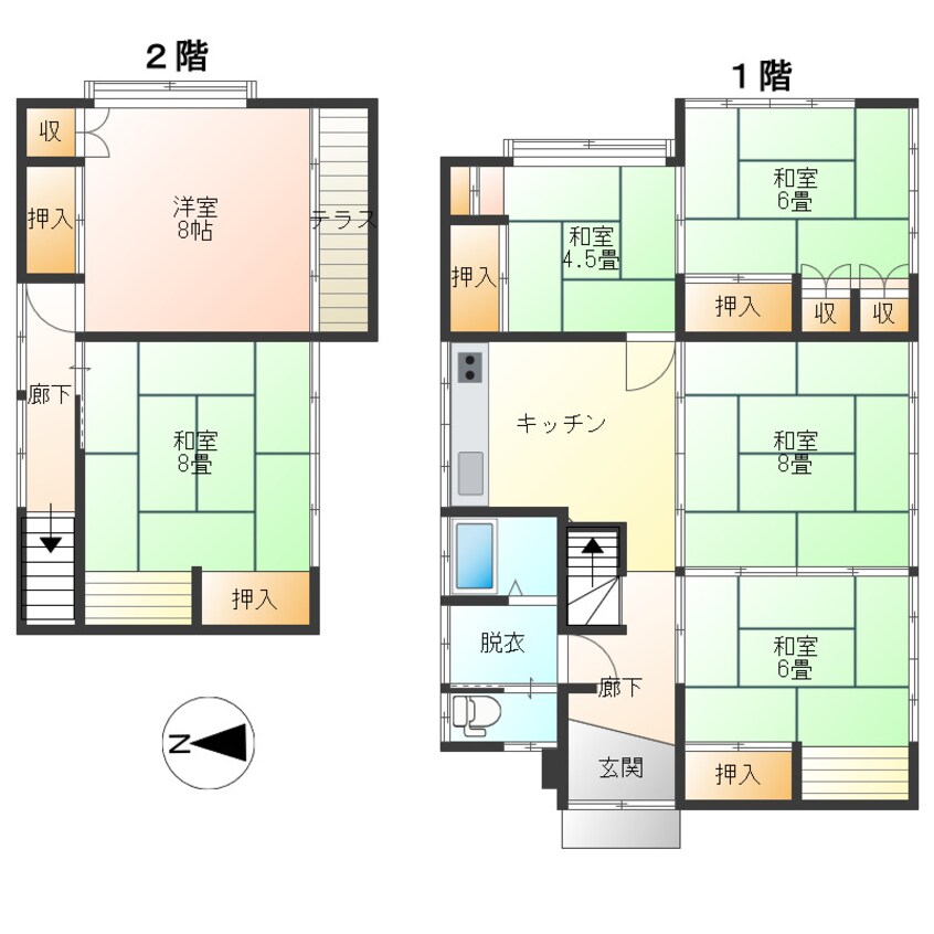 間取図 印役町戸建て