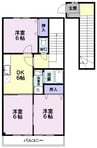 南小畑１丁目店舗付アパートＡ 3DKの間取り