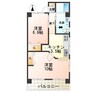 天神マンション 1LDKの間取り