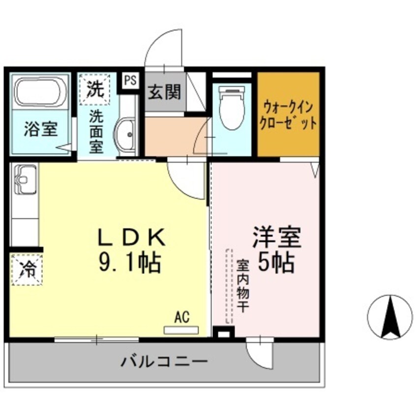 間取図 サブリナガーデン東根