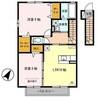 ショコラール・シュー Ｂ 2LDKの間取り
