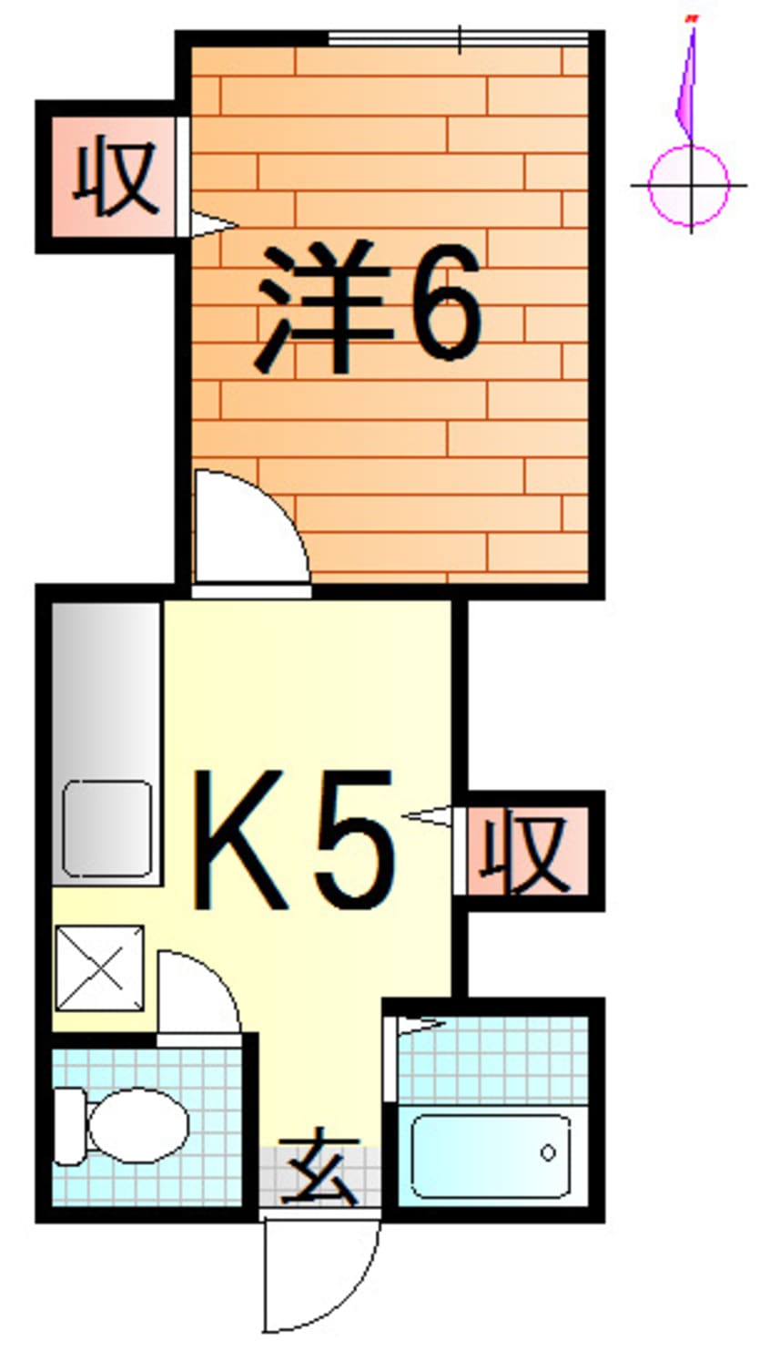 間取図 Chatsworth七日町