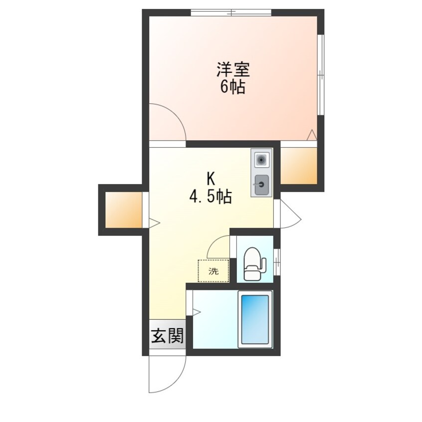 間取図 Chatsworth七日町