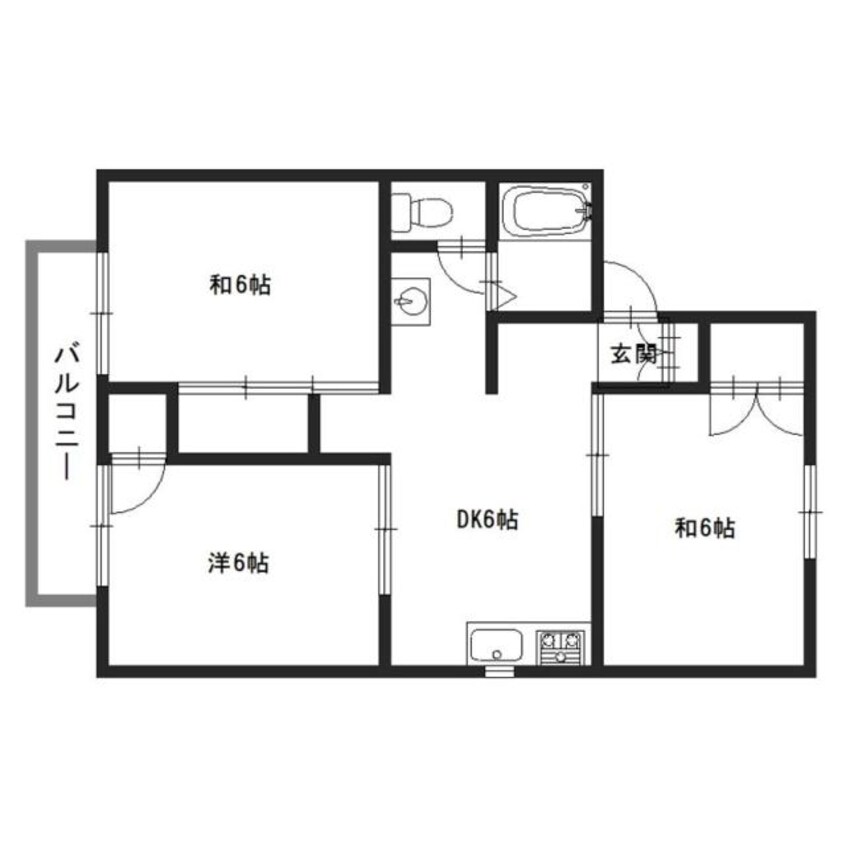 間取図 ラ・ジュネス