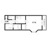 ネオクオーツ幸　弐番館 1Kの間取り