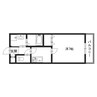 ネオクオーツ幸　弐番館 1Kの間取り