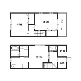 間取図 御立中貸家