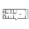 メゾンデール本町 1Kの間取り