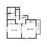 クレイオ 1LDKの間取り
