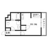 プライム英賀保 1Rの間取り