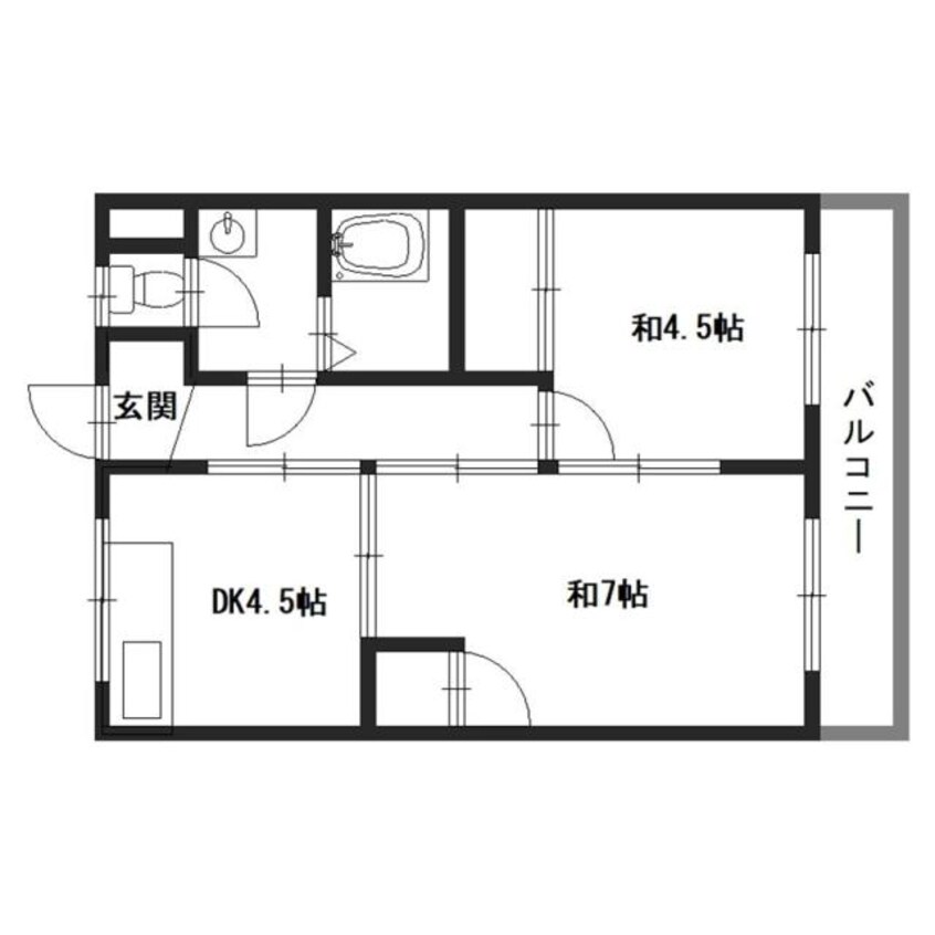 間取図 シャトー東洋