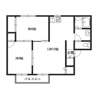 間取図 第二ハイネス