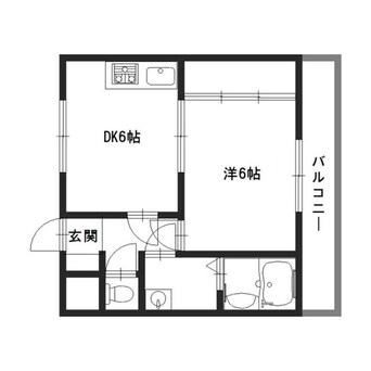 間取図 ハイライフ高砂