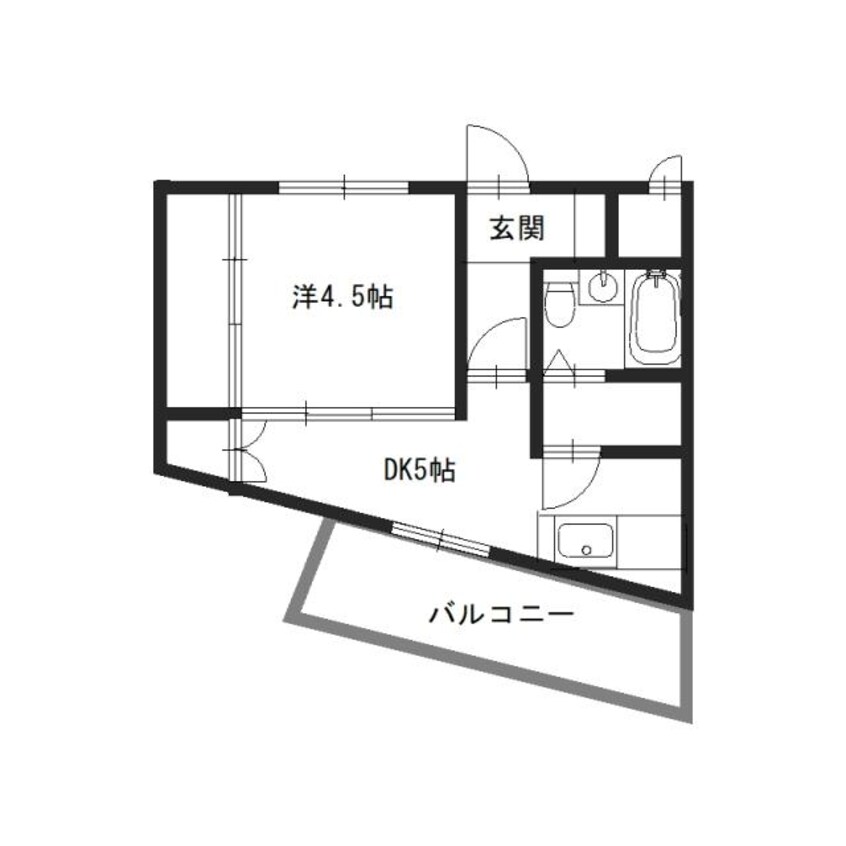 間取図 ハイライフ高砂