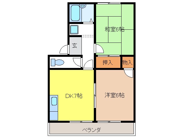 間取り図 メゾンハーベスト　Ｂ棟