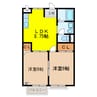 Ｋ`Ｓ　ＨＯＵＳＥ 2LDKの間取り