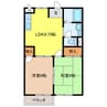 Ｋ`Ｓ　ＨＯＵＳＥ 2LDKの間取り