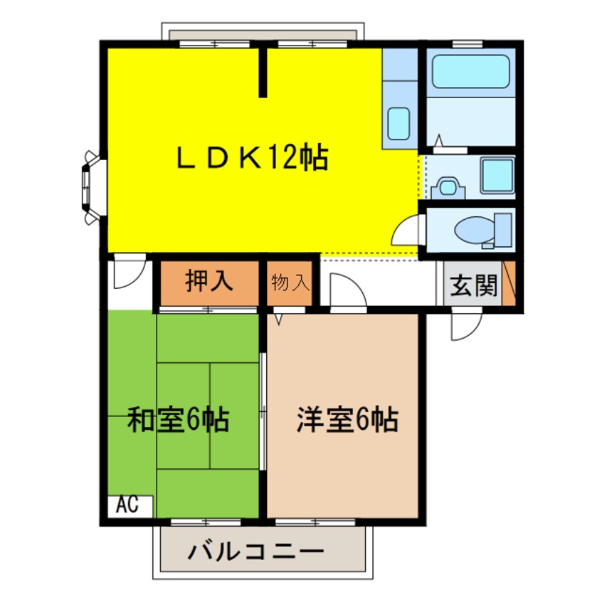 間取図 サンビレッジ小熊　Ｂ