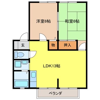 間取図 サンビレッジＷＩＴＨ