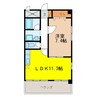 プレジールシャトー 1LDKの間取り