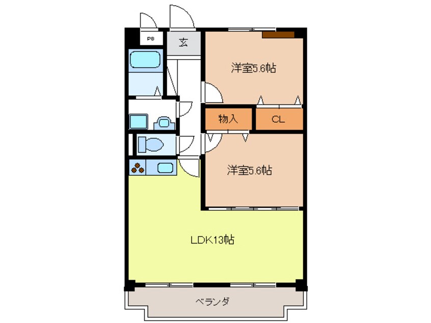 間取図 ワンブリッジ21-Ｂ