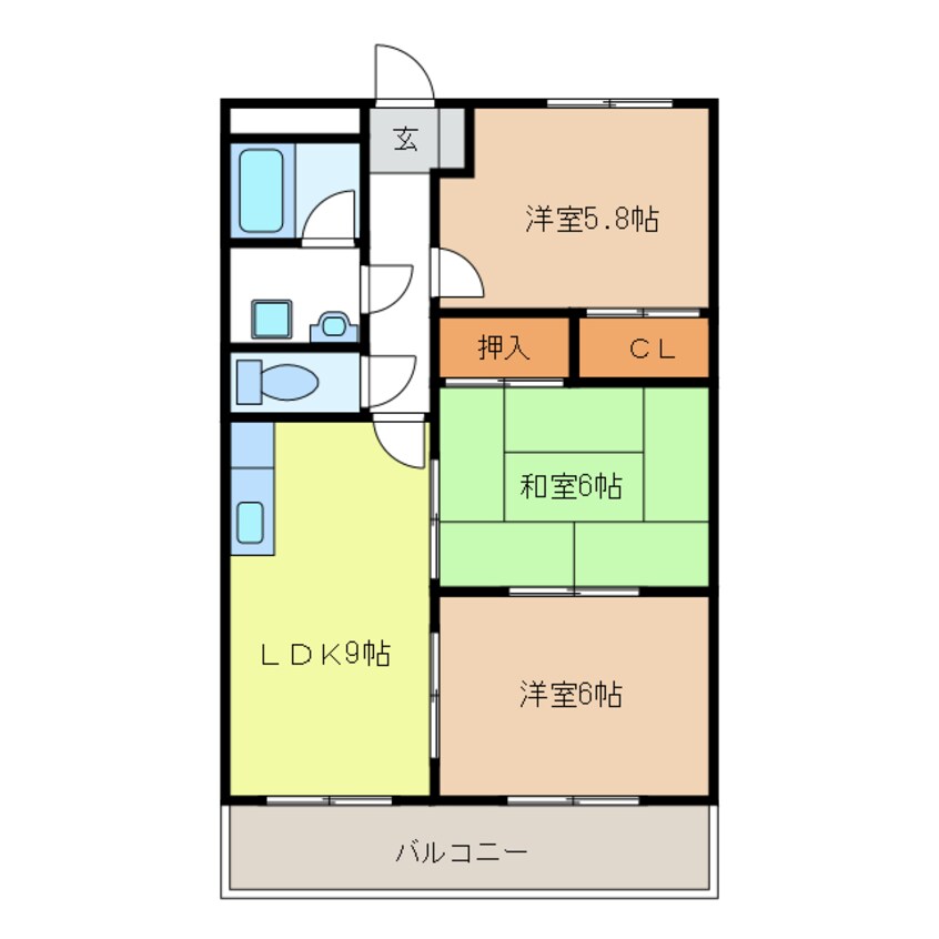 間取図 メゾンドボヌールⅠ