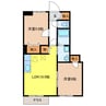 ロッサＢ 2LDKの間取り