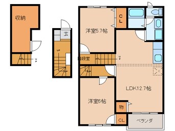 間取図 アンソレイエＢ