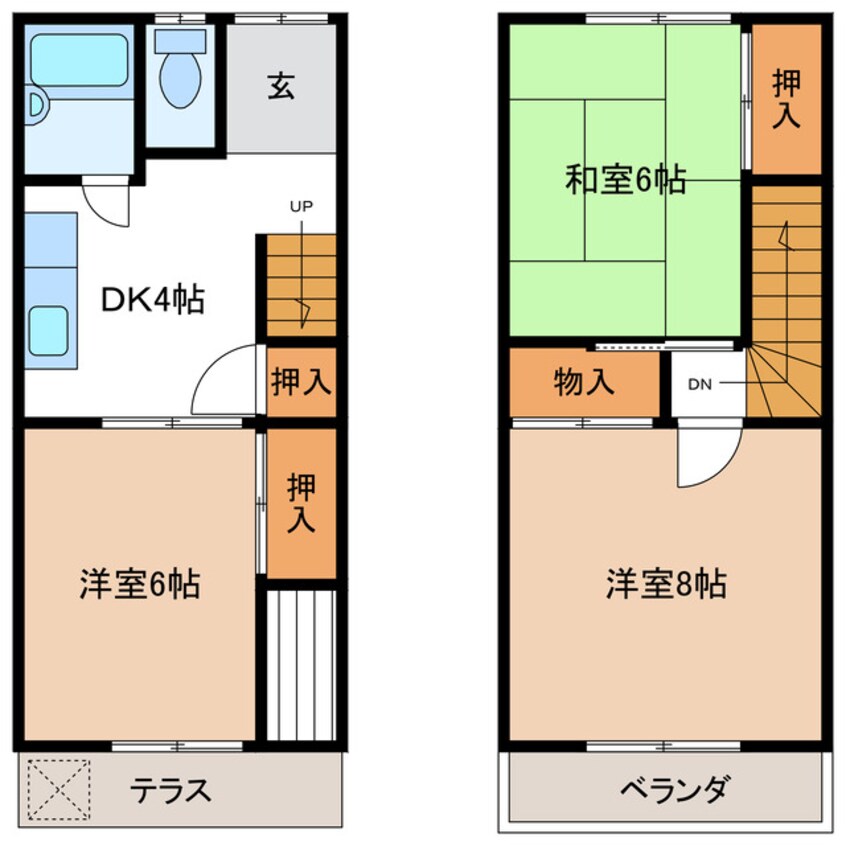 間取図 けやきタウン丸野　Ａ棟