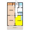 ジュネスＫＯＡ 2DKの間取り