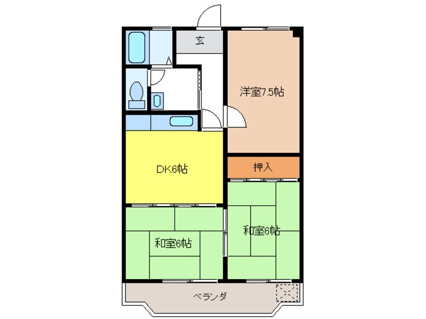 間取図 パークサイド宮東