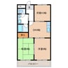 アルシオネ近藤 3DKの間取り