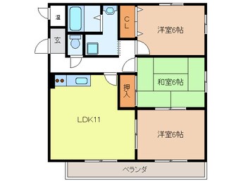 間取図 フォーレストヒル　S