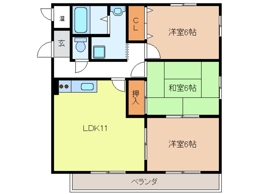 間取図 フォーレストヒル　S