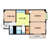 シティライフ浅井 3DKの間取り
