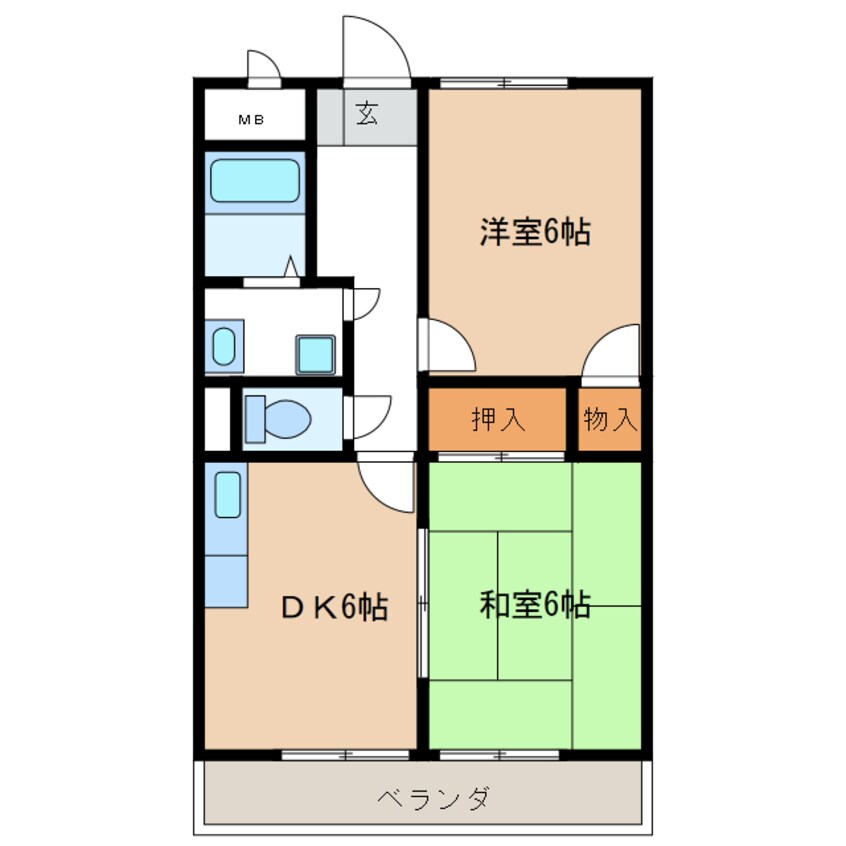 間取図 サンフラワー正木Ⅱ