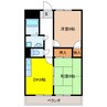 サンフラワー正木Ⅱ 2DKの間取り