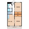 メゾン大島 2DKの間取り