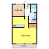 アルデアＭ 1LDKの間取り