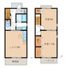 Ａｐｒｉｃｏｔ　ＨｏｕｓｅＡ 2LDKの間取り