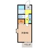 シンフォニー 1Kの間取り