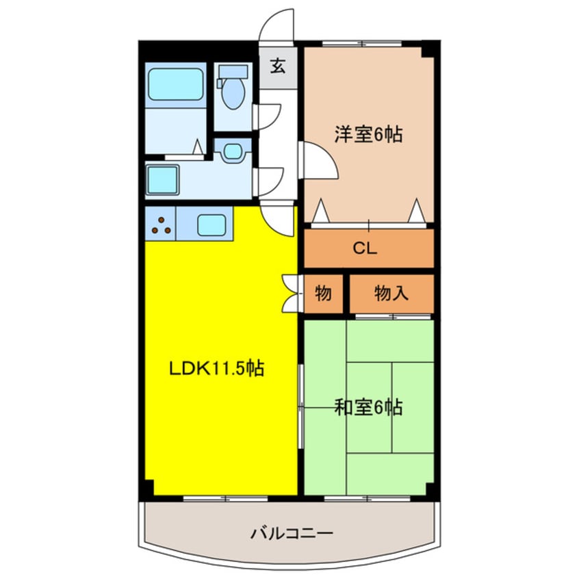 間取図 エクセランス高橋