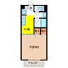 メイプルタウン　Ⅰ 1Kの間取り