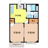 サンハイツ岩田Ａ 2DKの間取り