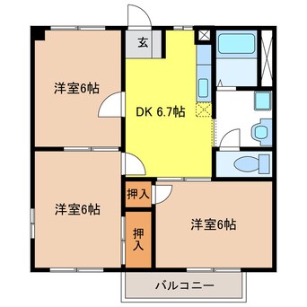 間取図 ステイシア・ホリ　2
