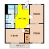 ステイシア　ホリ　NO2 3DKの間取り