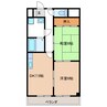 エステートシバタ 2DKの間取り