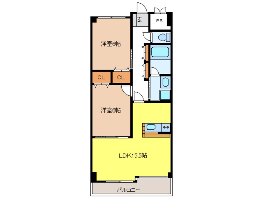 間取図 レジデンス辰己