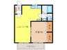 グリーンハイツＢ 1LDKの間取り