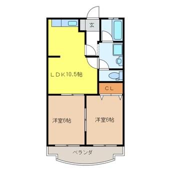 間取図 ロイヤルシティハシマⅠ